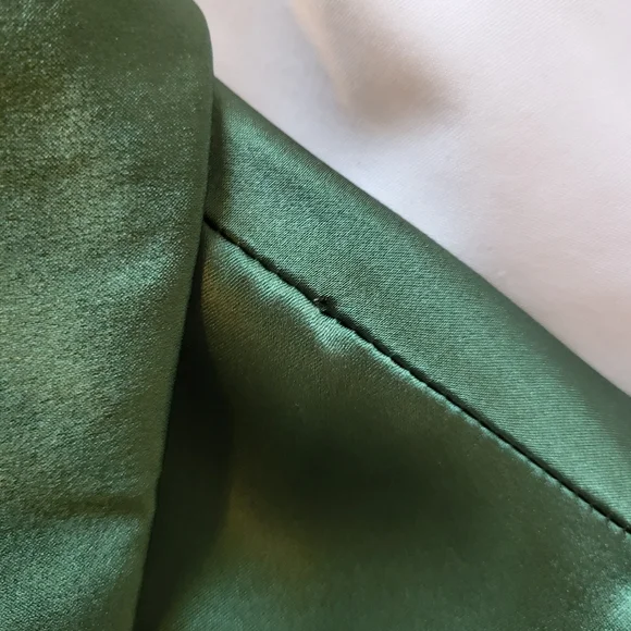 Reformation Catalina Silk Long Sleeve Midi Dress Green 6 - Picture 12 of 15